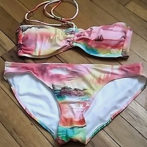 Op halter bandeau bikini